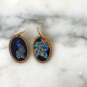 *last chance before removed* Earrings- black & peacock image